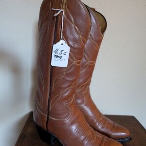 Tony Lama Women's Brown Heeled Boots